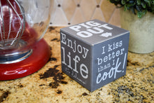 Load image into Gallery viewer, In This Kitchen - Wooden Block Sign
