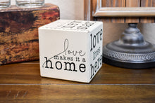 Load image into Gallery viewer, Our Happy Place - Wooden Block Sign
